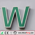 Led display metal logo